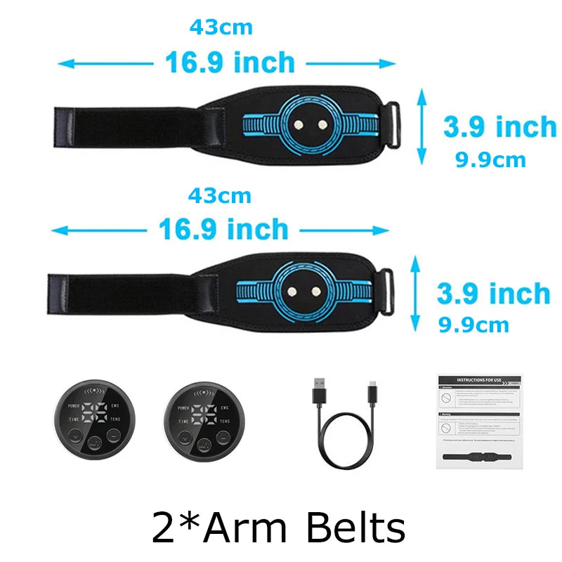 Abdominal Toning Belt EMS Muscle Stimulator Toner Waist Body Slimming Shaping Waist Arm Leg Massage Lose Weight Home Fitness