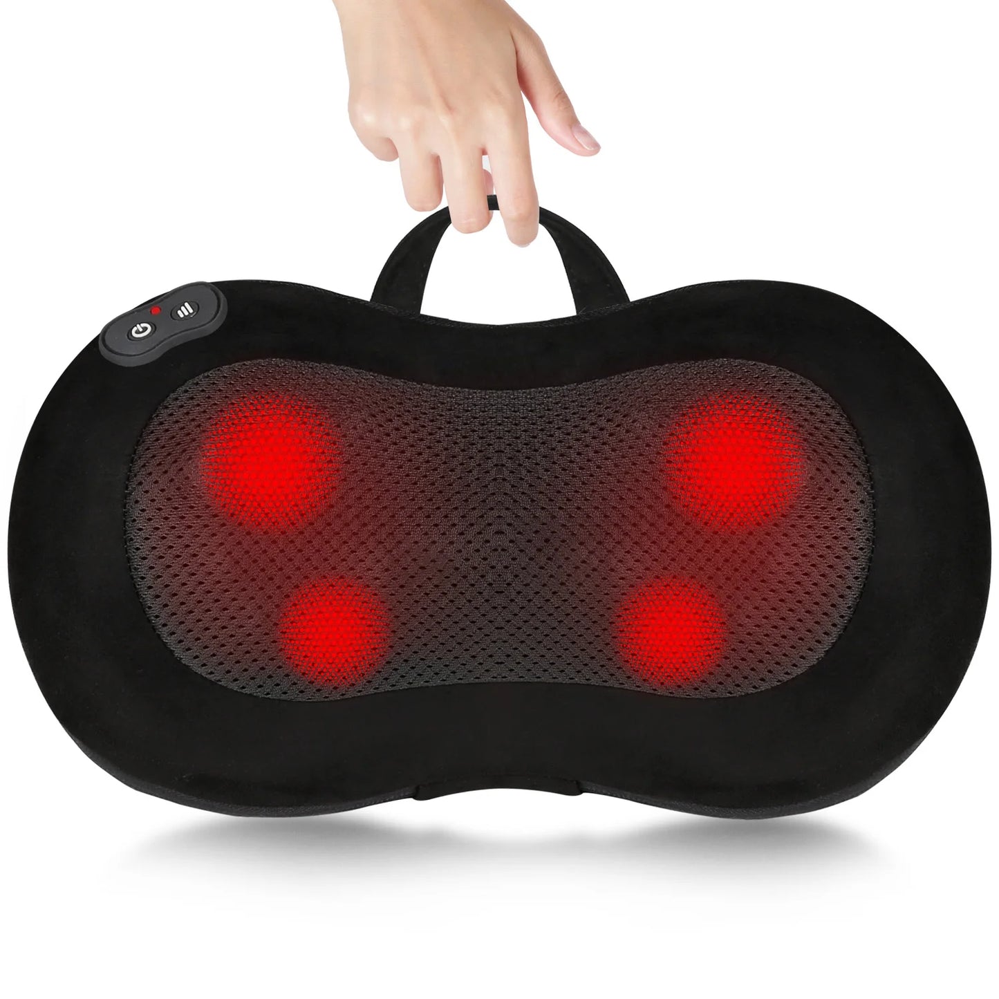 Shiatsu Back Massager for Pain Relief Deep Tissue, with Heat Cordless Portable Back and Neck Massager, 3D Kneading Lower Back El