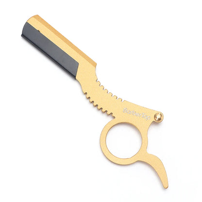 Manual Barber Razor Haircut Shaving Tool - Beard Eyebrow Trimming Blades Straight Edge for Hairdresser Professional Depilation