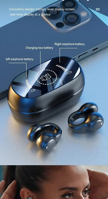 Auriculares Inalámbricos de Conducción Ósea Bluetooth 5.3 – AURICULARES DE GANCHO 5.3