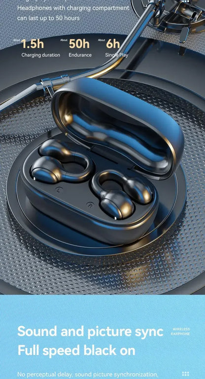 Auriculares Inalámbricos de Conducción Ósea Bluetooth 5.3 – AURICULARES DE GANCHO 5.3
