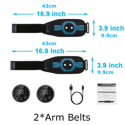 Abdominal Toning Belt EMS Muscle Stimulator Toner Waist Body Slimming Shaping Waist Arm Leg Massage Lose Weight Home Fitness