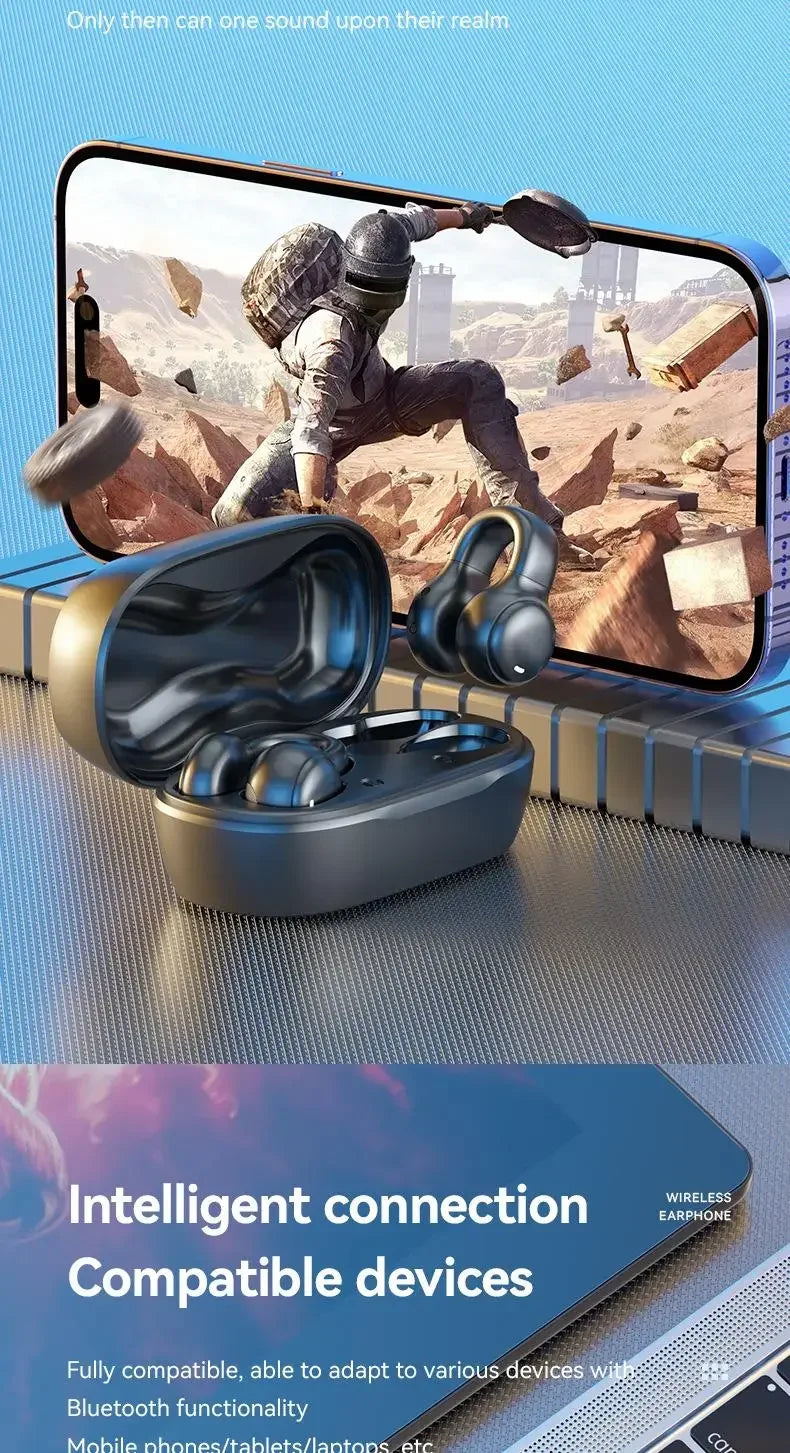 Auriculares Inalámbricos de Conducción Ósea Bluetooth 5.3 – AURICULARES DE GANCHO 5.3