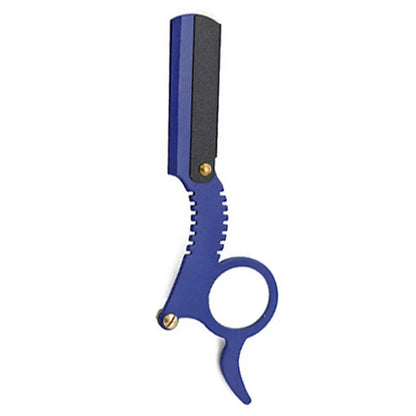 Manual Barber Razor Haircut Shaving Tool - Beard Eyebrow Trimming Blades Straight Edge for Hairdresser Professional Depilation