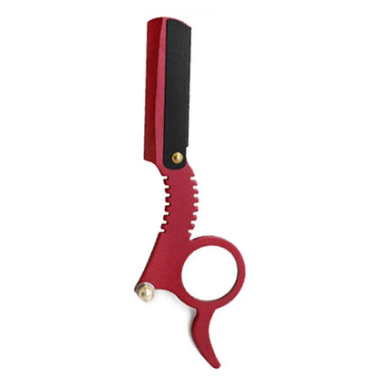 Manual Barber Razor Haircut Shaving Tool - Beard Eyebrow Trimming Blades Straight Edge for Hairdresser Professional Depilation