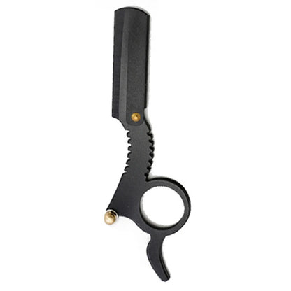 Manual Barber Razor Haircut Shaving Tool - Beard Eyebrow Trimming Blades Straight Edge for Hairdresser Professional Depilation
